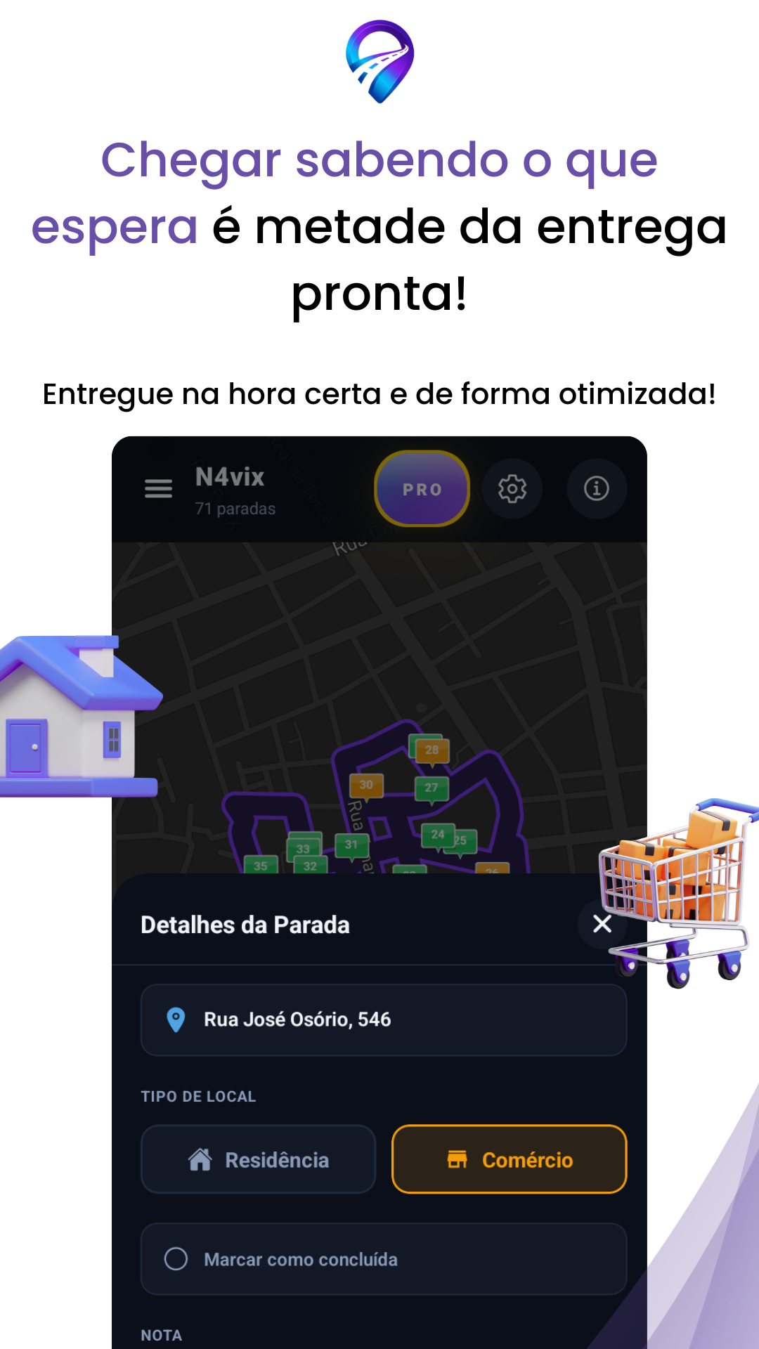 Detalhes da parada